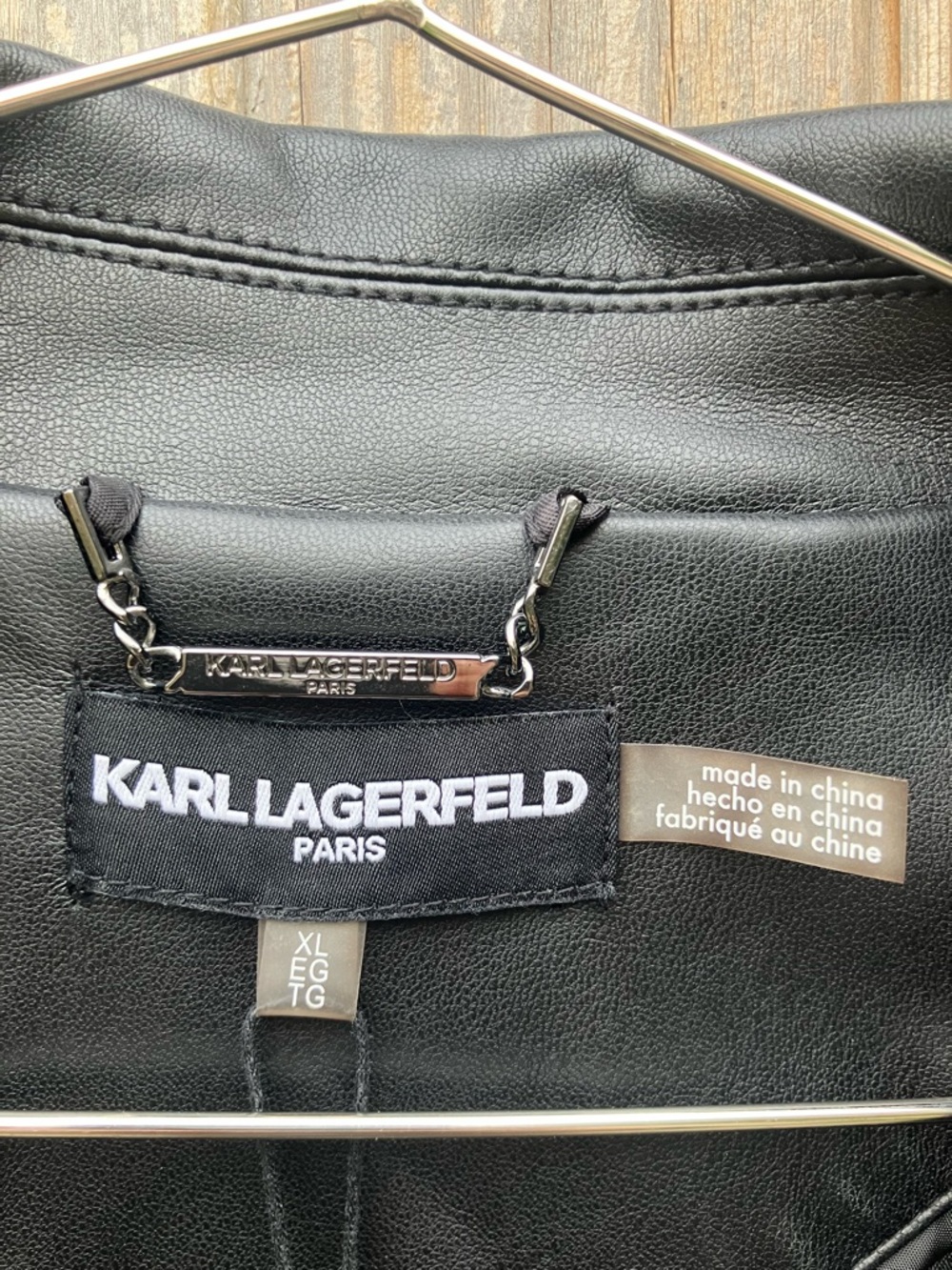 NWT Karl Lagerfeld faux leather - Picture 3 of 9